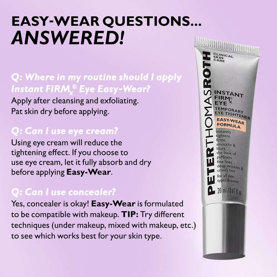 INSTANT  FIRMX EYE TEMPORARY EYE TIGHTENER EASY-WEAR FORMULA
